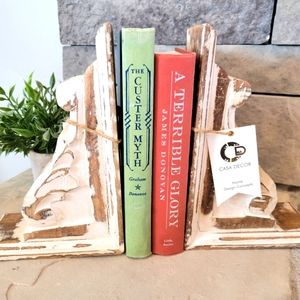 Casa Decor Book Ends, Modern Farmhouse or Coastal Decor, Set